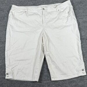 Gloria Vanderbilt Skimmer Shorts Womens 24W Plus Size All Around Slimming Effect